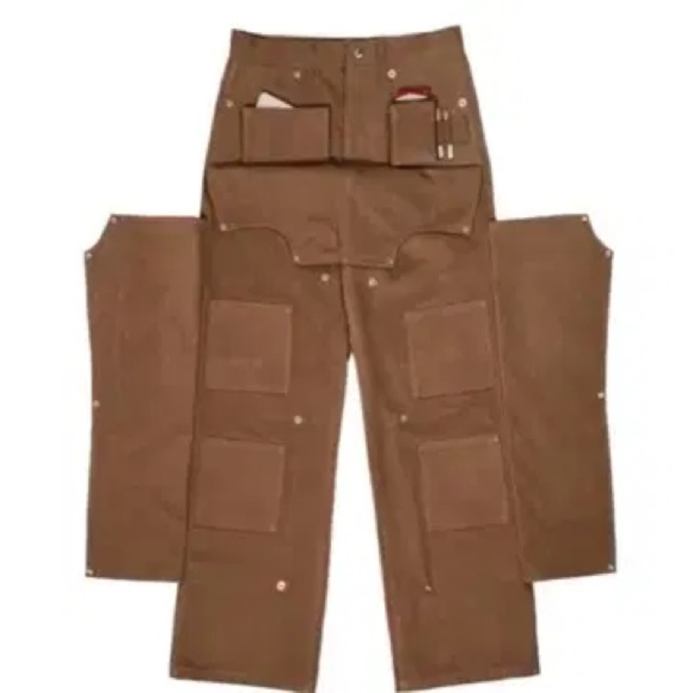 NWT Egnarts Men’s Brown Utility Work Pants w/Hidden Tool Pockets SZ: M